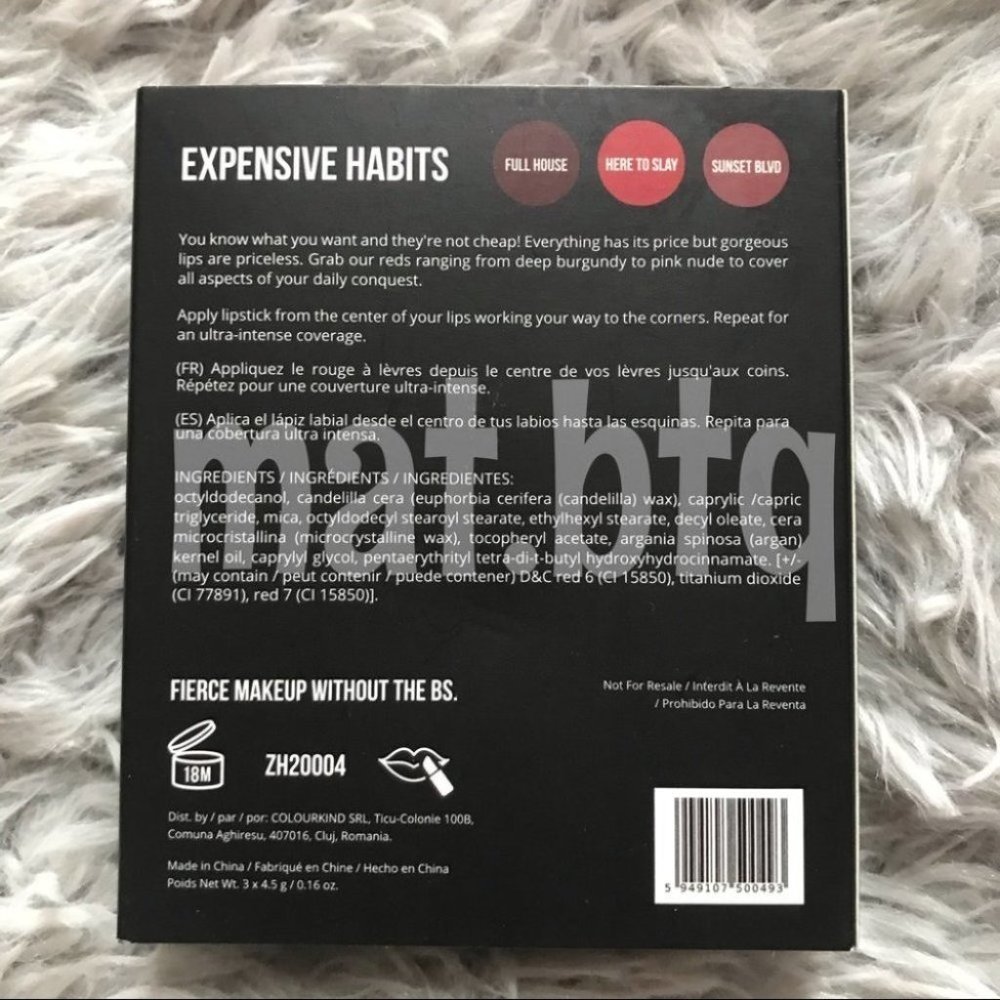 Folly Fire Matte Manipulation Lipstick Trio - Picture 3 of 3